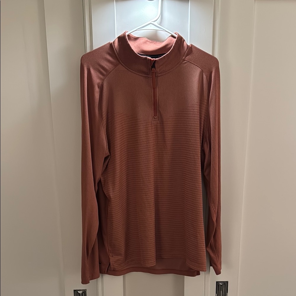 Nike Rust Dri-FIT Quarter-Zip Pullover